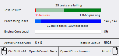 Tests Window Progress Bar